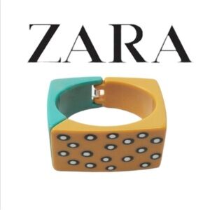 ZARA Printed Resin Bracelet NWT Bloggers Favorite